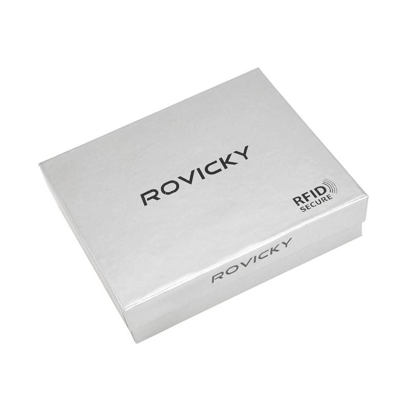 Skórzany męski portfel Rovicky 324-RBA-D RFID