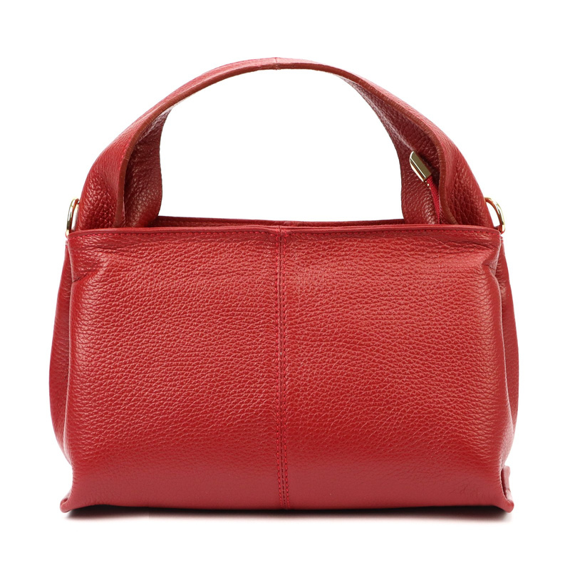 Luka damski kuferek torebka do ręki skórzany mała listonoszka z paskiem