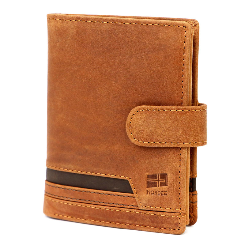 Skórzany męski portfel Nordee HVAL N4L