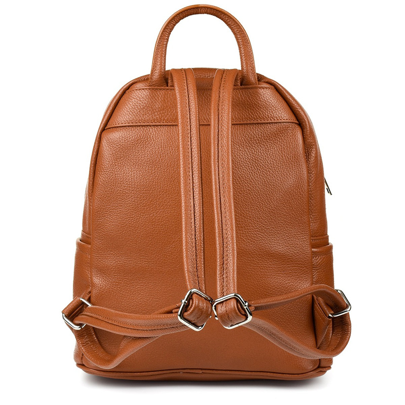 Skórzany plecak A4 duży pojemny do szkoły Włoski P16