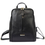 Damski miejski pojemny plecak z prawdziwej skóry z kieszeniami MiaMore