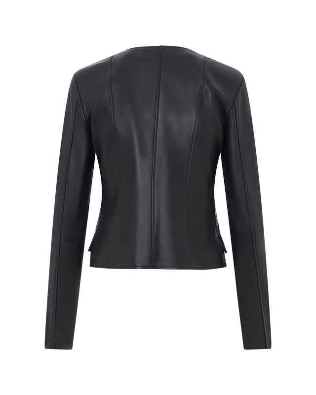 Bukowski Skórzana kurtka damska "Larysa" casual taliowana stylowa