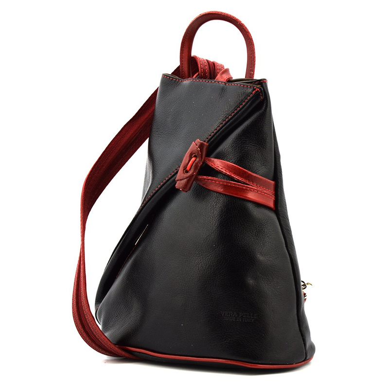 Designerski damski plecak skórzany na ramię