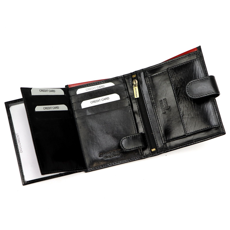 Skórzany męski portfel Rovicky N4L-RVT-2 RFID