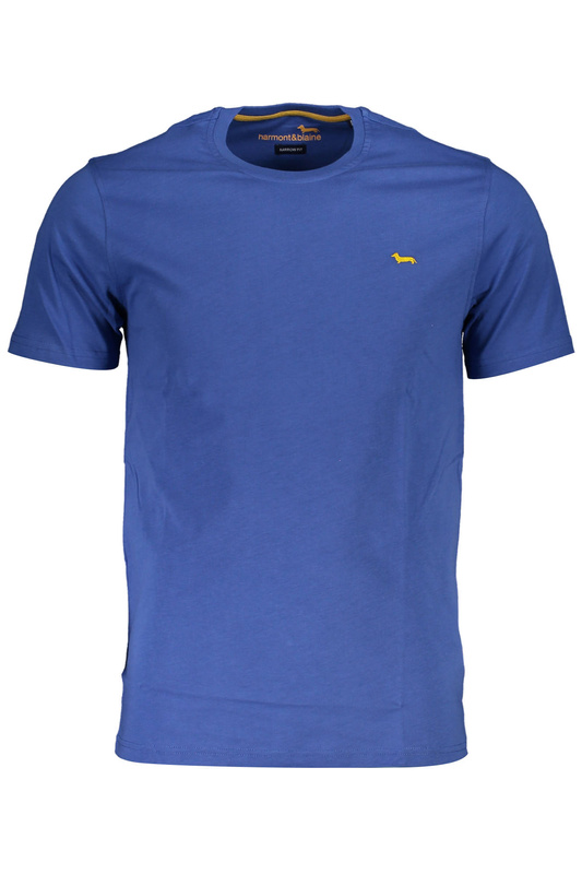 HARMONT&BLAINE NIEBIESKI MĘSKI T-SHIRT Z KRÓTKIM RĘKAWEM