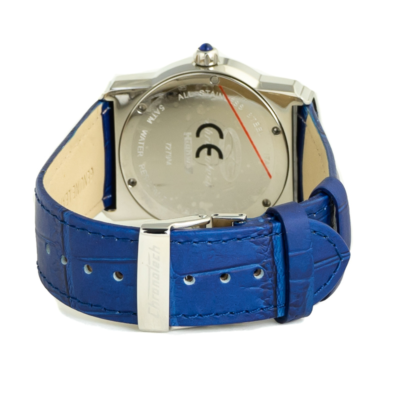 Zegarek CHRONOTECH CT7279B-09. Kwarcowy, Kolor niebieski. Kobieta.