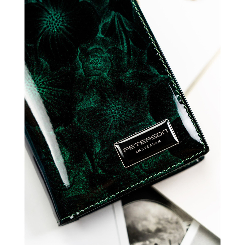 skóra naturalna + Damski portfel ze skóry ekologicznej Peterson PTN PS1431-FDS