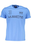 LA MARTINA JASNONIEBIESKI T-SHIRT MĘSKI Z KRÓTKIM RĘKAWEM