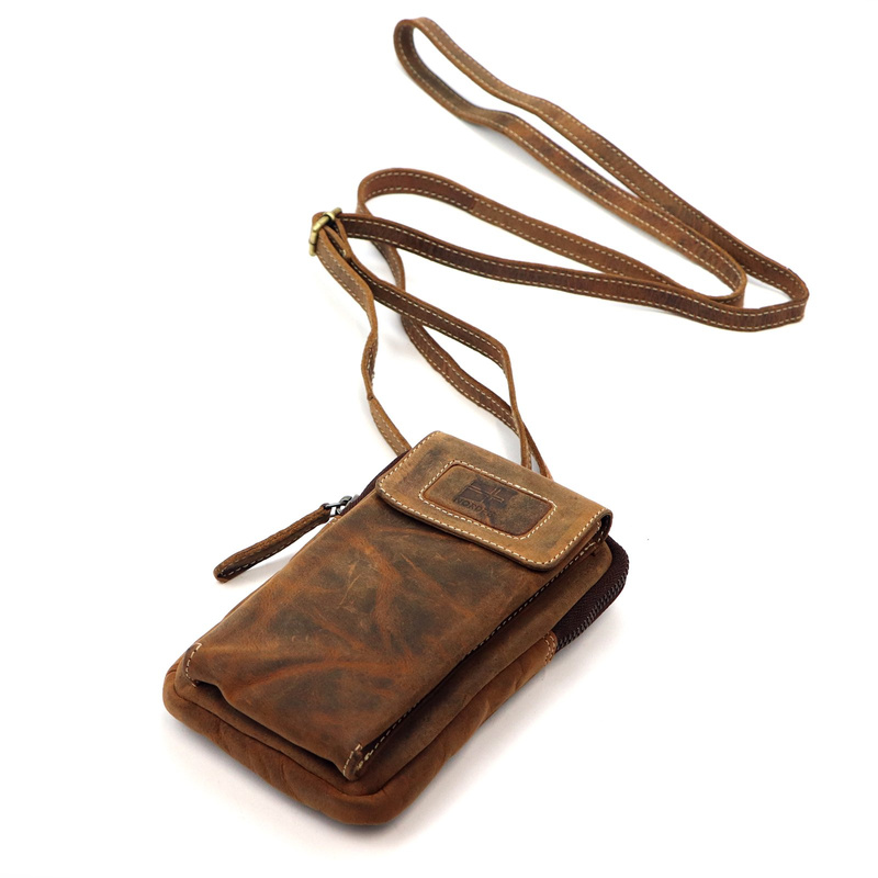 Nordee męska saszetka skóra naturalna mała torba na ramię z kieszeniami