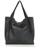 MARCO MAZZINI Torebka miejski shopper bag skóra naturalna handmade czarny
