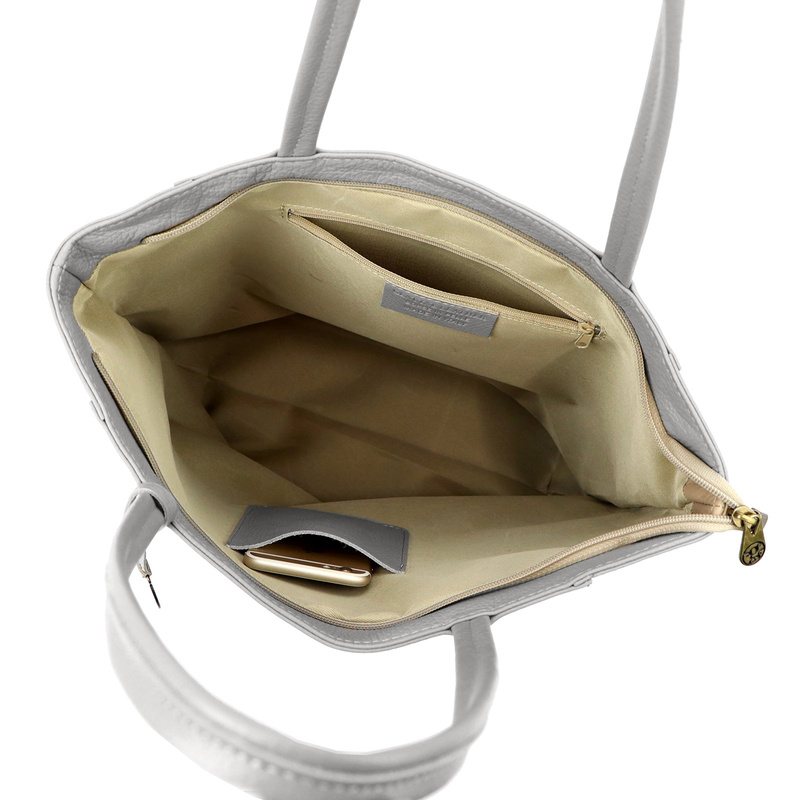 Gregorio damska shopperbag duża torebka na ramię skóra naturalna