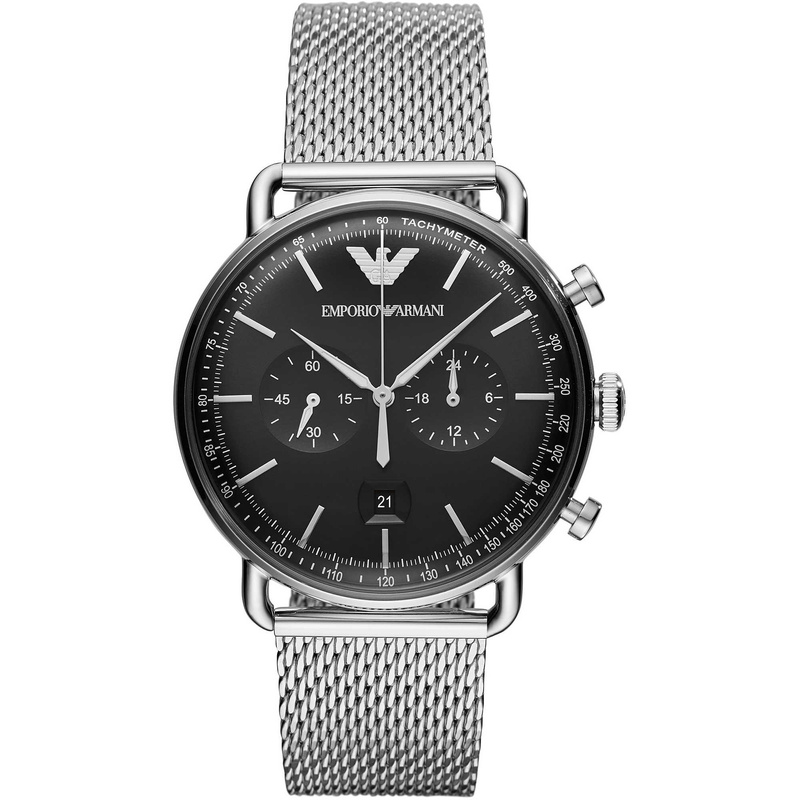 ZEGAREK MĘSKI EMPORIO ARMANI AR11104 - AVIATOR (zi020b) + BOX