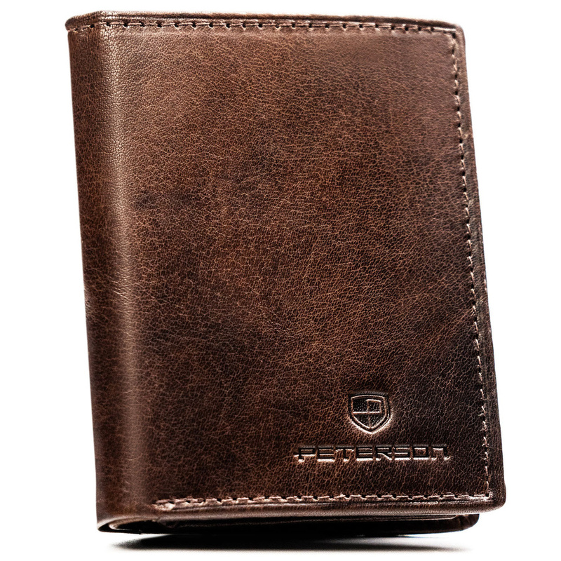 Skórzany męski portfel Peterson PTN RM-12-BUF