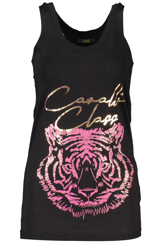CAVALLI CLASS DAMSKI TANK TOP CZARNY