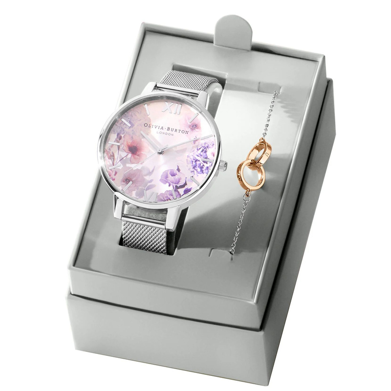 Zegarek OLIVIA BURTON OBGSET145. Kwarcowy, Kolor czerwony. Kobieta.