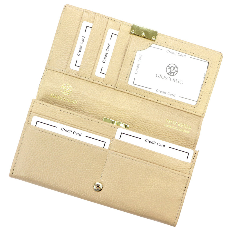 Stylowy Damski portfel motyw skóra węża Gregorio