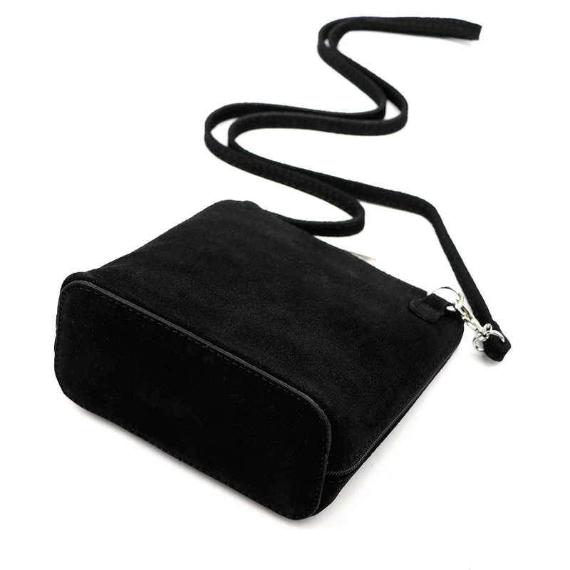 Barberinis Zamszowa skórzana mała damska listonoszka z organizerem na ramię