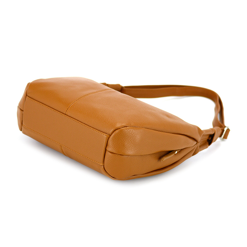 Damska skórzana mała torebka na ramię shopperbag