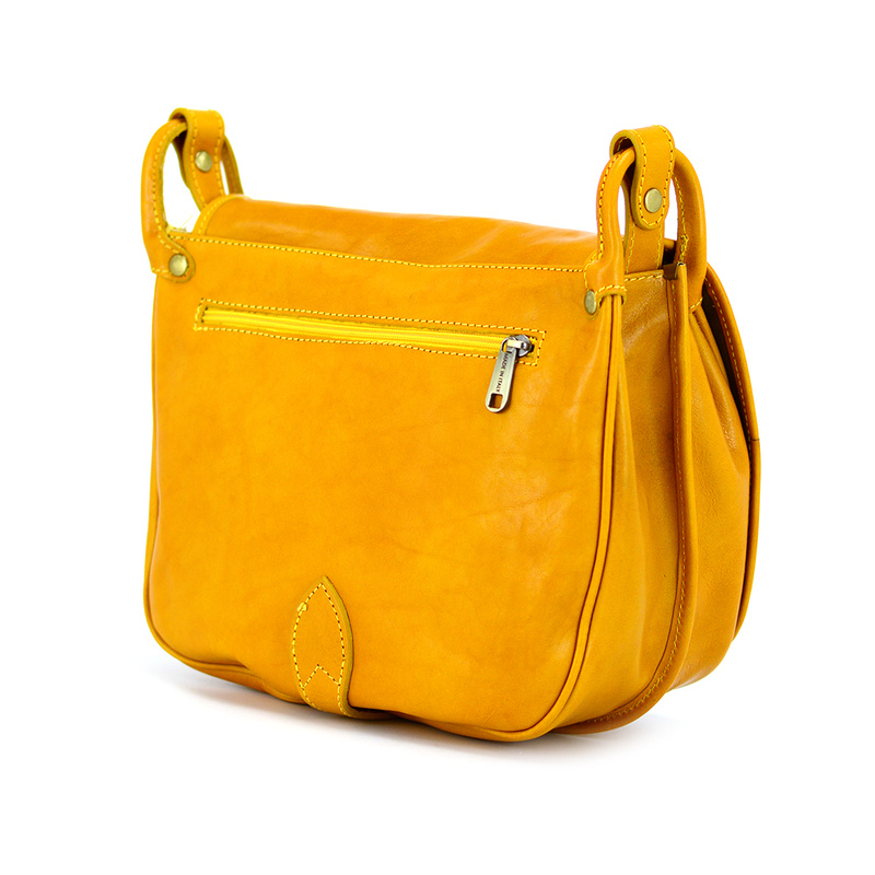 Elegancka klasyczna damska skórzana listonoszka