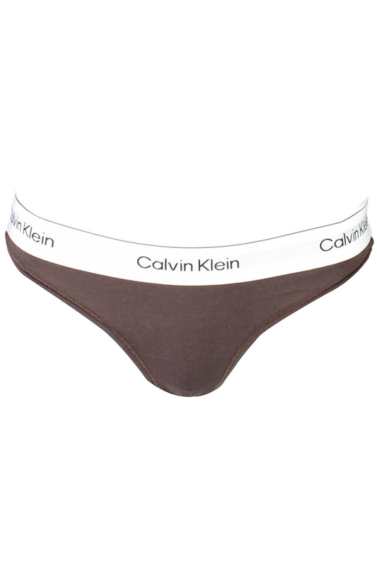 CALVIN KLEIN DAMSKIE STRINGI BRĄZOWE
