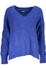 NIEBIESKI SWETER DESIGUAL DAMSKI