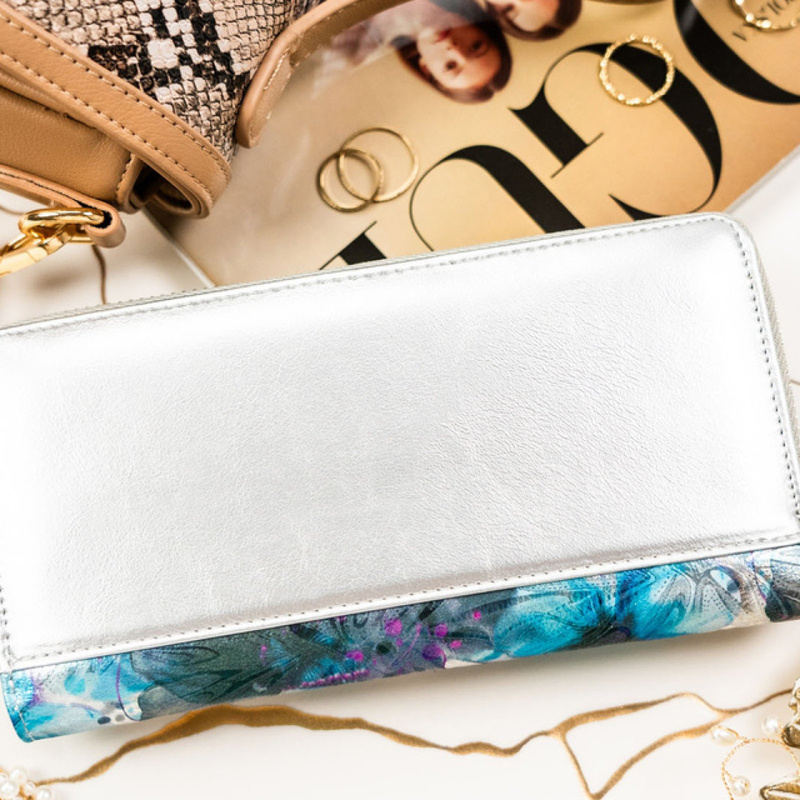 skóra naturalna + Damski portfel ze skóry ekologicznej Peterson PTN PX25-NPK