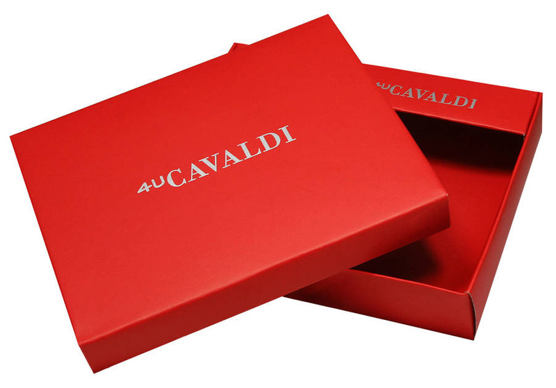 Skórzany, średni portfel damski z systemem RFID - 4U Cavaldi