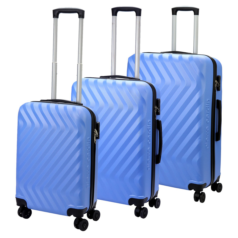 Pierre Cardin zestaw podróżny trzech walizek twarde ABS na kółkach