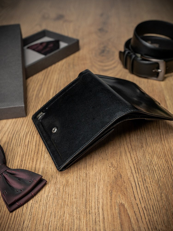 Skórzany męski portfel Rovicky PC-102-BAR RFID