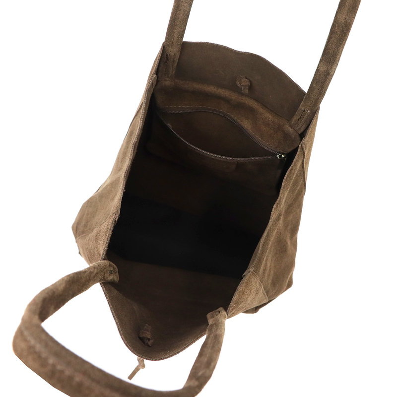 Patrizia damska shopperbag duża skóra naturalna zamszowa torebka na ramię