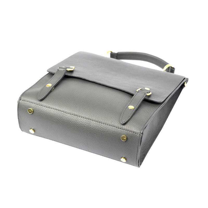 Luka plecak miejski damski skóra naturalna styl vintage z kieszeniami