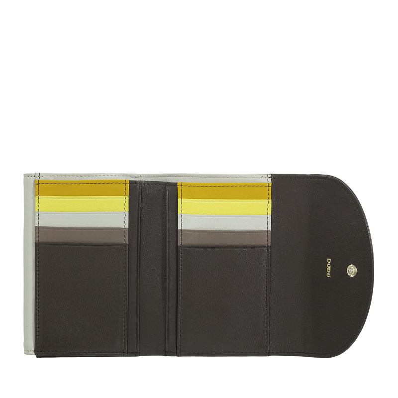 DUDU mała damska portmonetka skóra naturalna kompaktowy portfel