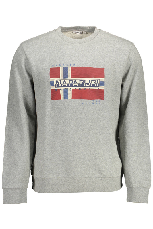 BLUZA NAPAPIJRI BEZ ZAMKA MĘSKA SZARA