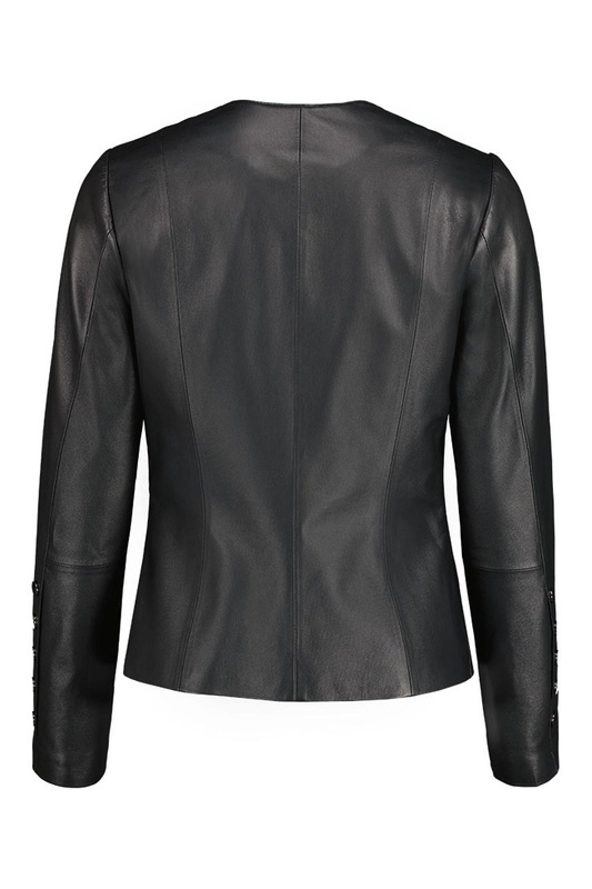 Bukowski damska Skórzana kurtka "Honorata" zapinana na guziki