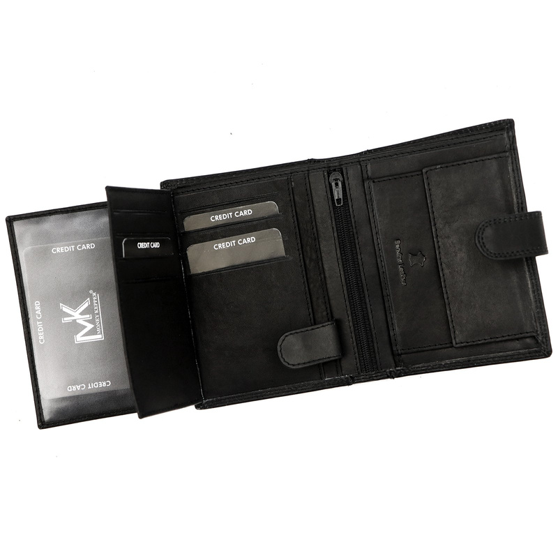 Money Kepper męski portfel skóra naturalna pionowy zamykany styl WILD WEST