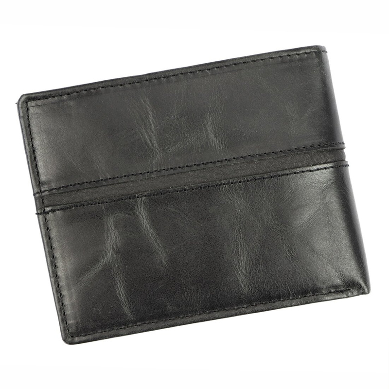 Gian Marco Venturi męski portfel skóra naturalna poziomy składany pojemny