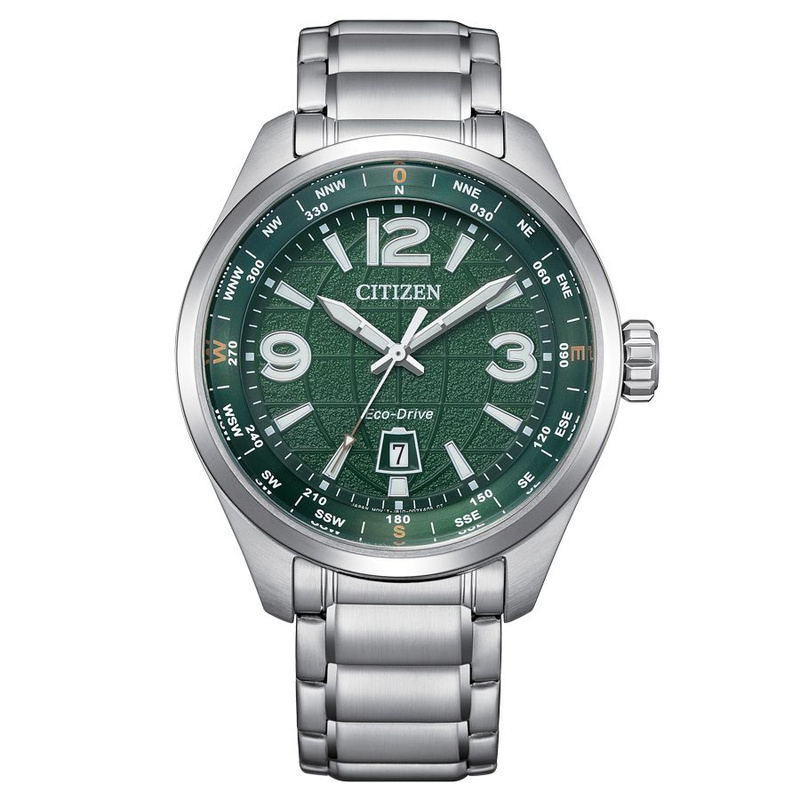 Zegarek CITIZEN AW1830-88X. Kwarcowy solarny, Kolor zielony. Mężczyzna.