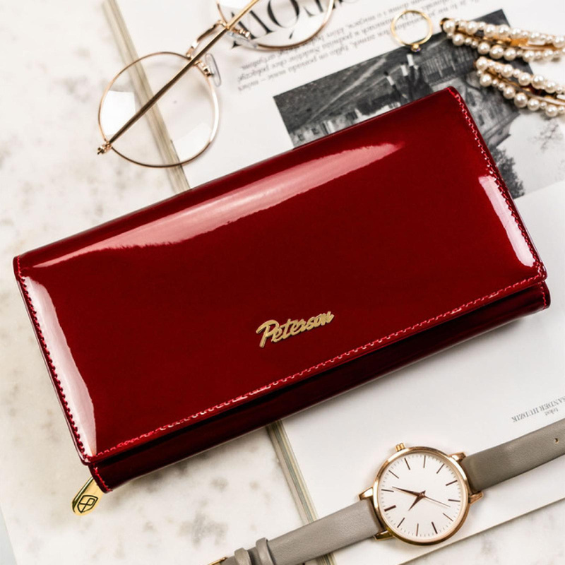 Skórzany damski portfel Peterson PTN BC-42106