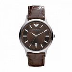 Zegarek ARMANI AR2413. Kwarcowy, Kolor brązowy. Mężczyzna.