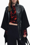 DESIGUAL PONCHO DAMSKI CZARNY