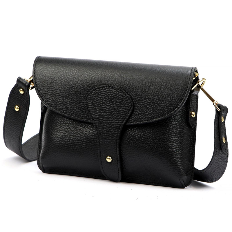 Vera Pelle damska listonoszka skóra naturalna crossbody torebka na ramię