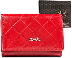 Skórzany damski portfel Rovicky R-RD-02-GCL-Q