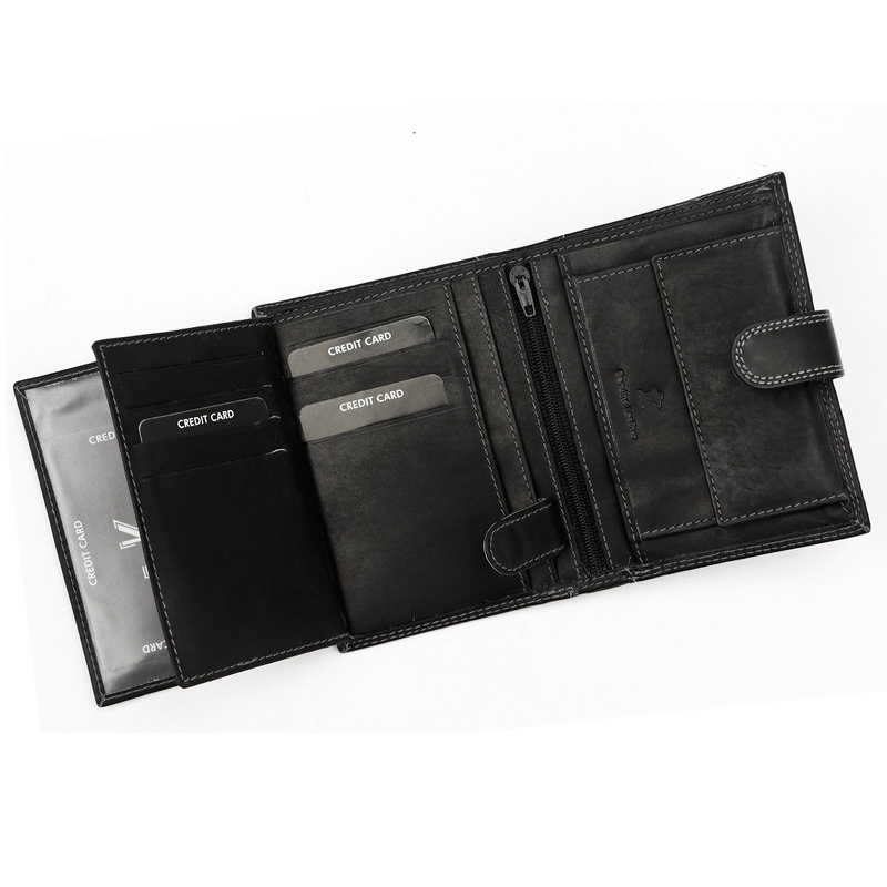 Skórzany męski portfel Money Kepper CDD 5601B WILD WEST