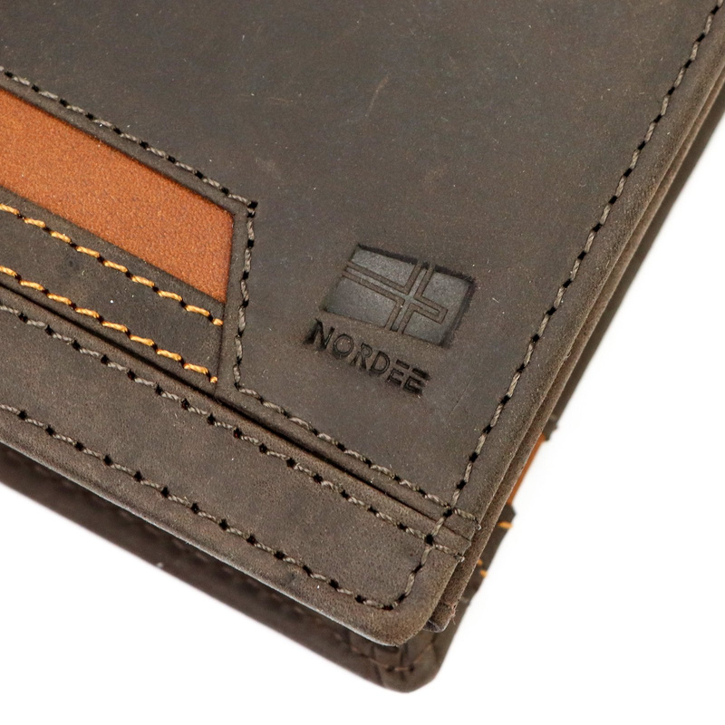 Skórzany męski portfel Nordee HVAL N4