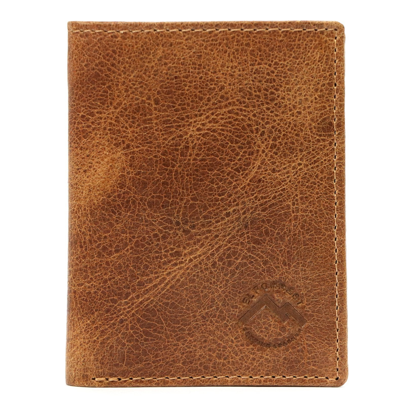 EL FORREST męskie etui na karty i dokumenty skórzane pionowe ochrona RFID