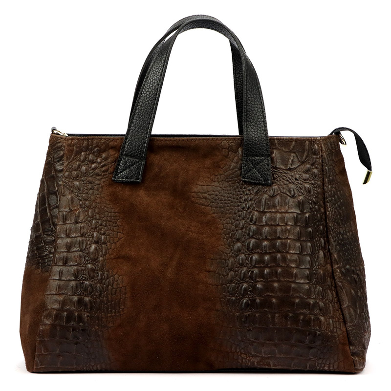 Damska torebka ze skóry naturalnej Luka 26-034 CROCO