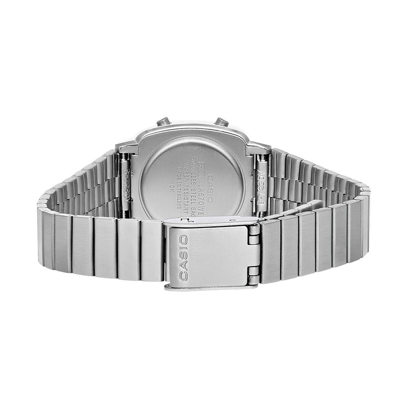 Zegarek CASIO LA670WES-4AEF. Kwarcowy, Kolor brązowy. Kobieta.