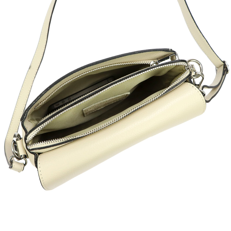 MiaMore skórzana damska listonoszka torebka przez ramię dwukomorowa stylowa