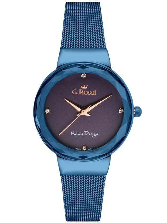 ZEGAREK G. ROSSI - 11184B-6F3 (zg785f) blue/violet + BOX