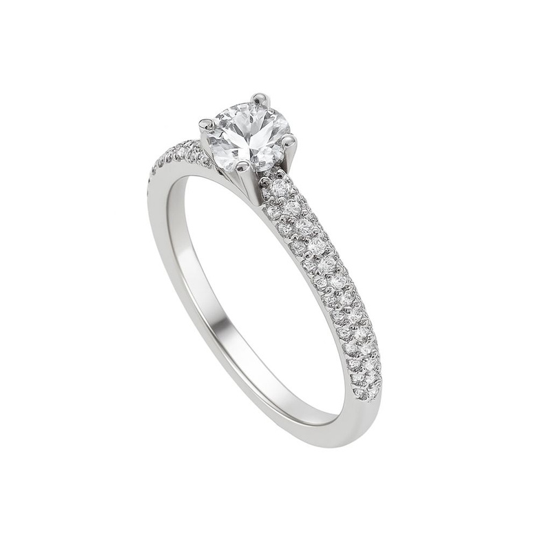 Biżuteria DIAMONFIRE 6117291582175. Pierścionek, Kolor szary. Kobieta.